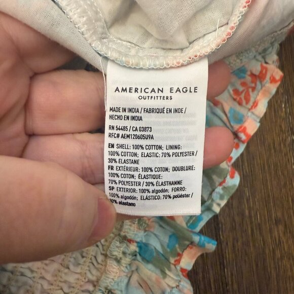 American Eagle Outfitters Women's Multi Floral Crop Top XL - Picture 9 of 9